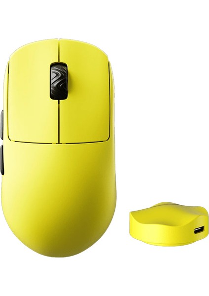 V8 8k Hz Pixart 3950 Sensör Sarı Kablosuz Simetrik Gaming Mouse
