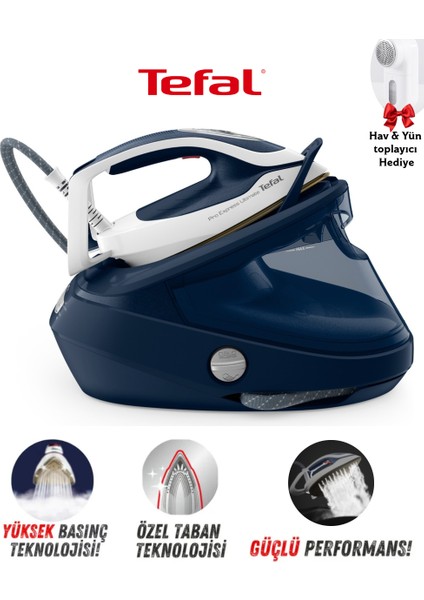 Pro Express Ultimate II GV9720-590 g/dk Şok Buhar & 170 g/dk Sürekli Buhar Kazanlı Ütü-Yüksek Tefal Kalitesi-Yün&Hav Temizleyici Hediyeli