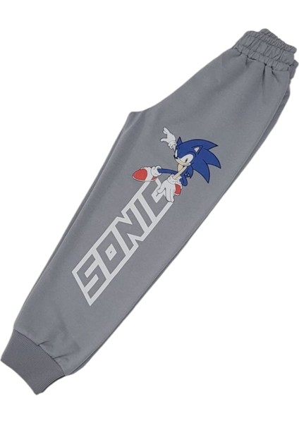 Erkek Çocuk Pamuklu Sonic Desenli Uzun Kollu Mevsimlik Pijama Takımı modelleri