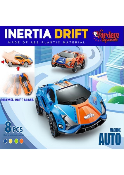 Vardem Sürtmeli Renkli Drift Yapan Araba D-400-47