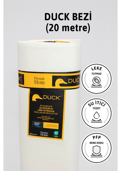 Premier Metrelik Duck Keten Kumaş Su Itici Bez 20 Metre Pfp - Ekr