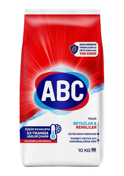 Matik Toz Çamaşır Deterjanı 20KG (2PK*10KG) Karma Set Klasik & Canlı Renkler (132 Yıkama)