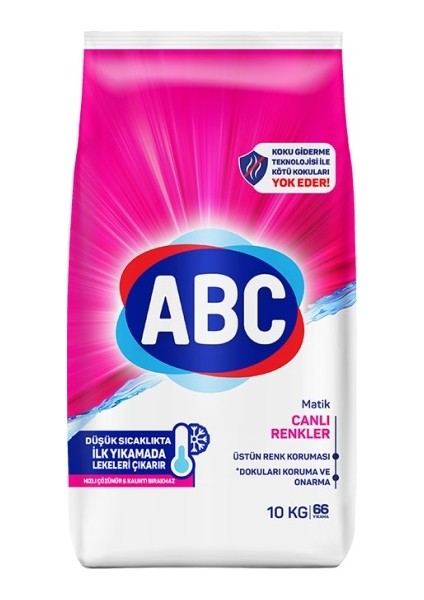 Matik Toz Çamaşır Deterjanı 20KG (2PK*10KG) Karma Set Klasik & Canlı Renkler (132 Yıkama)