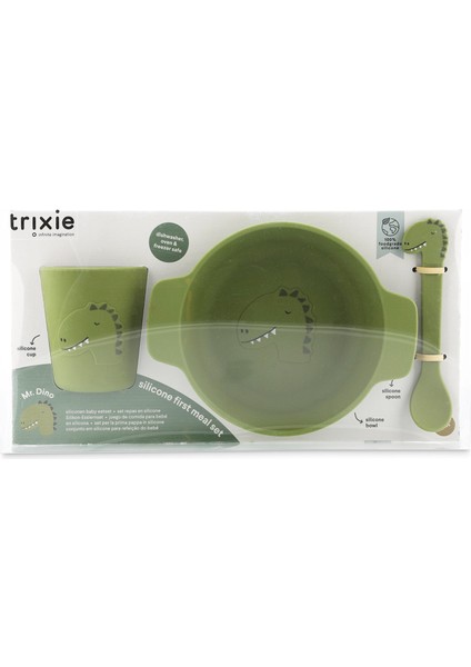 Trixie Silikon Yemek Seti Mr.dino