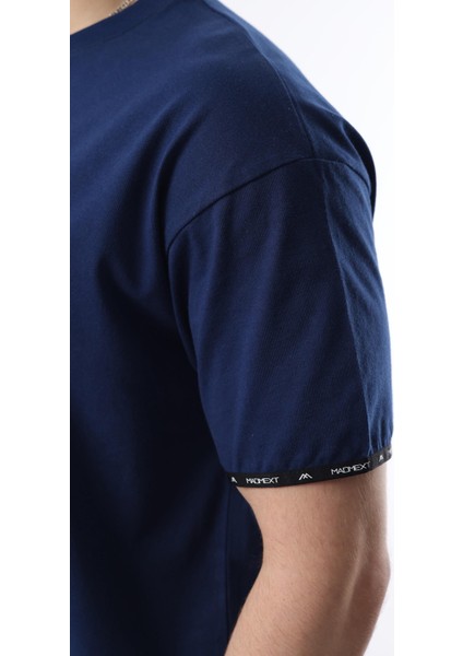 Lacivert Basic Erkek Şort T-Shirt Takımı E7307