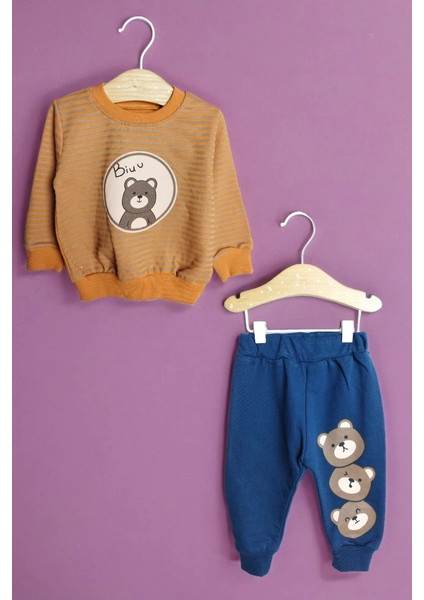 Kiremit Bisiklet Yaka Uzun Kollu Lastikli Bel Paça Erkek Çocuk & Bebek Alt Üst Takım fiyatları