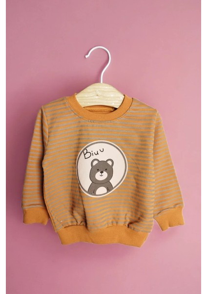 Kiremit Bisiklet Yaka Uzun Kollu Lastikli Bel Paça Erkek Çocuk & Bebek Alt Üst Takım modelleri