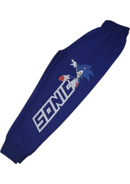 Erkek Çocuk Pamuklu Sonic Desenli Uzun Kollu Mevsimlik Pijama Takımı modelleri