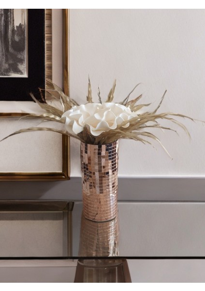 Işıltı Home Desıgn Aynalıcam Vazo Rose Gold