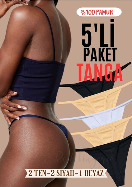 Red Love Cloud Askılı Tanga Külot (5'li Paket)