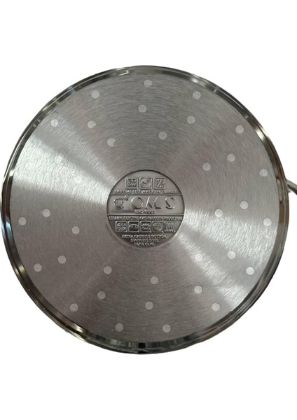 6090-C 30CM Çelik Mantı Tencere Seti