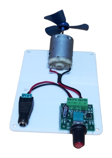 Pervaneli Motor Hızı Ayarlanabilen Adaptörlü Öğrenci Deney Devresi