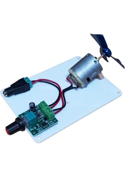 Pervaneli Motor Hızı Ayarlanabilen Adaptörlü Öğrenci Deney Devresi