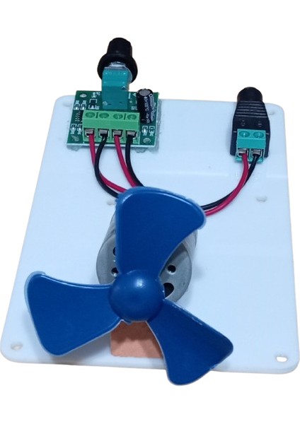 Pervaneli Motor Hızı Ayarlanabilen Adaptörlü Öğrenci Deney Devresi