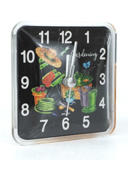 Home Magnet Saat Mıknatıslı Dekoratif 11 cm Çeşitli Tarz Temalı Çok Yönlü Buzdolabı Masa ve Duvar Saati