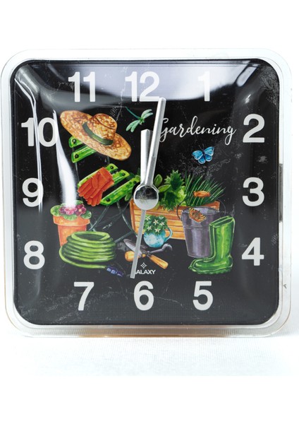 Home Magnet Saat Mıknatıslı Dekoratif 11 cm Çeşitli Tarz Temalı Çok Yönlü Buzdolabı Masa ve Duvar Saati