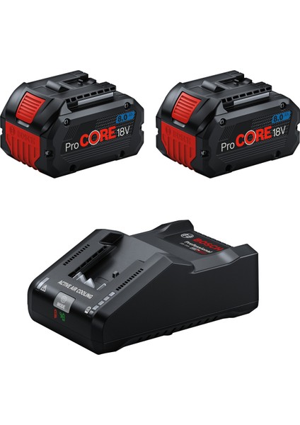 Professional 2 x ProCore 18V 8.0 Ah Akü + GAL 18V-160 Şarj Cihazı Başlangıç Kiti - 1600A02T5P
