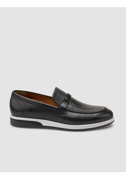 Deri Siyah Erkek Loafer