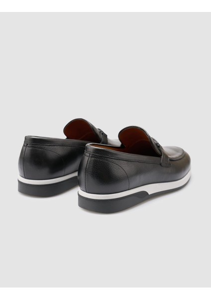 Deri Siyah Erkek Loafer