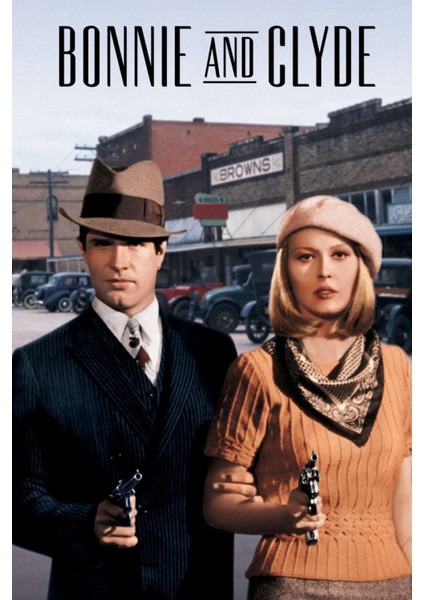 Bonnie And Clyde (1967) 1 ( Folyo ) - Afiş - POSTER-1870 ( 50 cm x 70 cm )