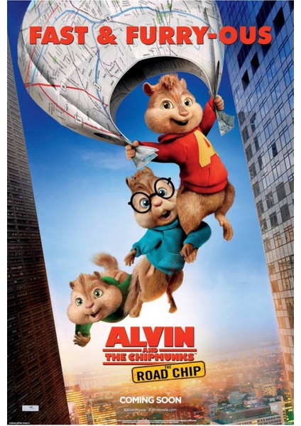 Alvin And The Chipmunks The Road Chip (2015) 3 ( Folyo ) - Afiş - POSTER-1281 ( 50 cm x 70 cm )