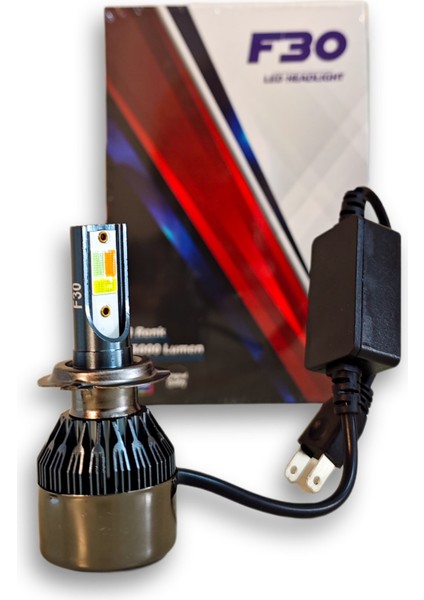 F30 3 Renk H7 LED Xenon Pembe Buz Mavi Beyaz (Çakarlı) 12V 15000 Lümen