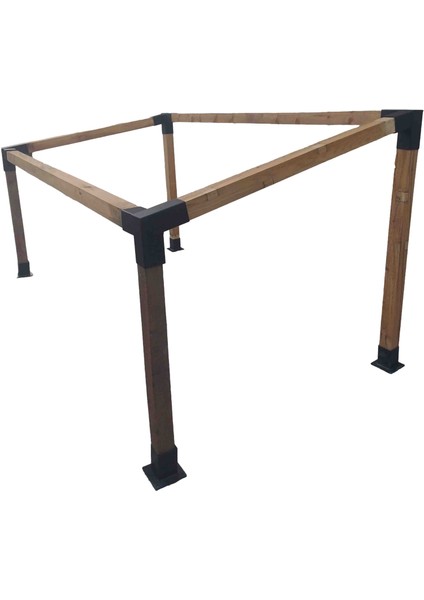 Mrc Takmatik Ahşap Carpot Pergole Pergola Demir Bağlantı Braket Kiti Bungalov Bahçe Ev Çadır fiyatları