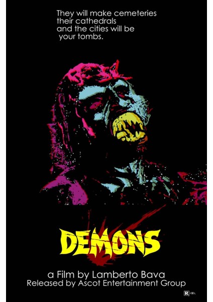Demons (1985) 1 ( Folyo ) - Afiş - POSTER-2412 ( 50 cm x 70 cm )