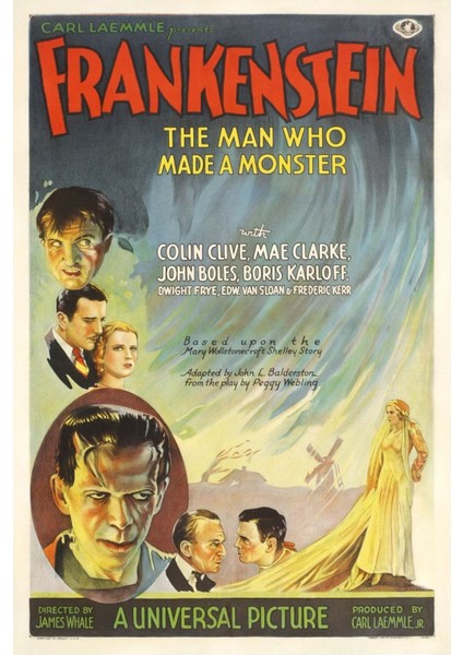 Frankenstein (1931) 3 ( Folyo ) - Afiş - POSTER-2908 ( 50 cm x 70 cm )
