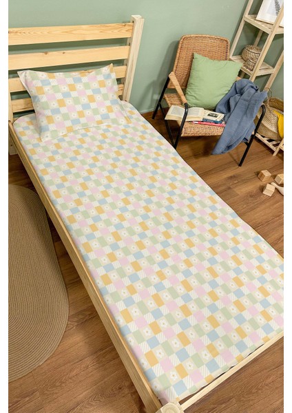 Organik Tek Kişilik Lastikli Çarşaf Seti - Sihirli Karaler