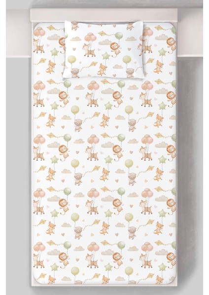 Organik Tek Kişilik Lastikli Çarşaf Seti - Küçük Kaşifler modelleri