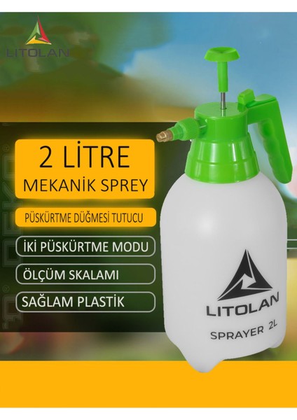 Lıtolan Su Püskürtme Çiçek Sulama Zirai Manuel Ilaçlama Pompası 2 Litre fiyatları