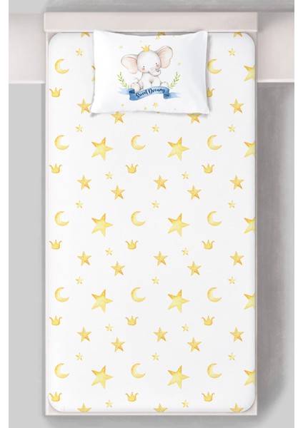 Organik Tek Kişilik Lastikli Çarşaf Seti - Kraliyet Düşleri modelleri