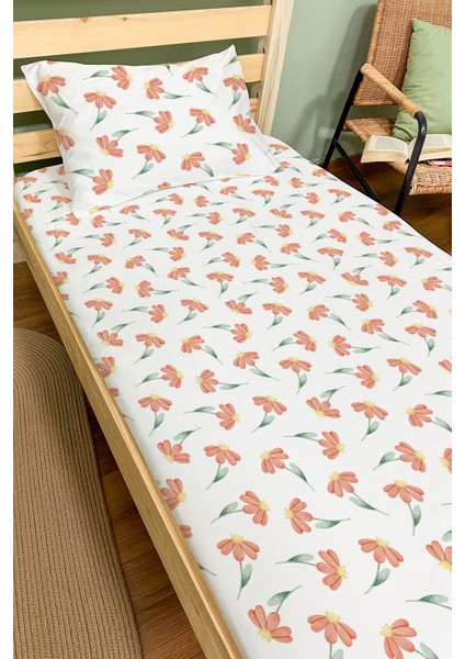 Organik Tek Kişilik Lastikli Çarşaf Seti - Doğa Sevgisi fiyatları