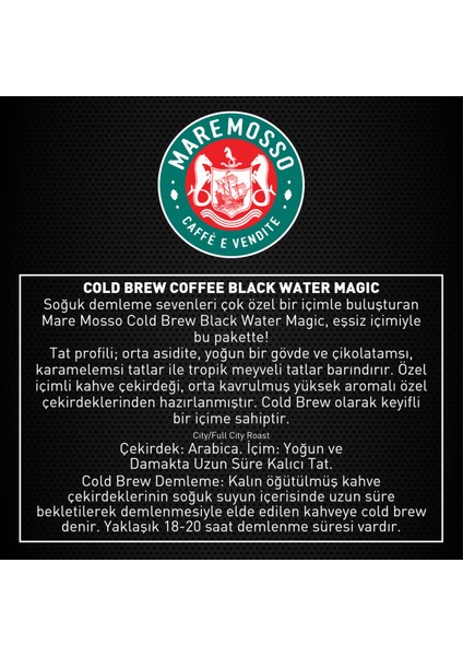 Cold Brew Coffee Black Water Magic - Soğuk Demleme - 250 gr fırsatları