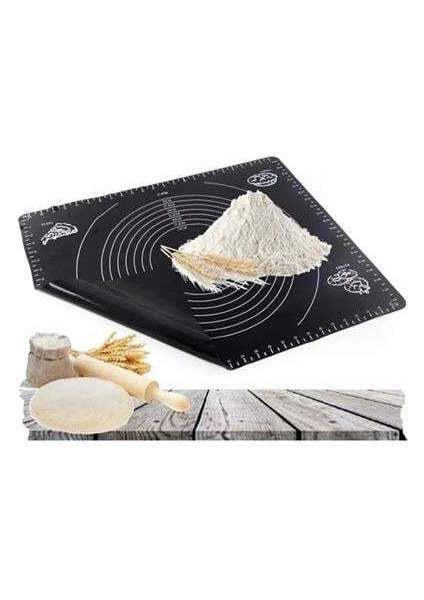 Buffer Silikon Çok Amaçlı Geniş Hamur Matı Hamur Açma Matı 40*50 cm