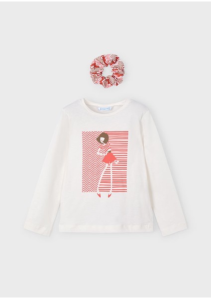 04-10 Yaş Kız Çocuk Bej Uzun Kol T-Shirt Toka Set - Bej fiyatları