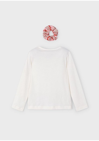 04-10 Yaş Kız Çocuk Bej Uzun Kol T-Shirt Toka Set - Bej modelleri