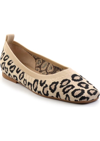 Bej Leopar Triko Kadın Babet K01327021182 fiyatları