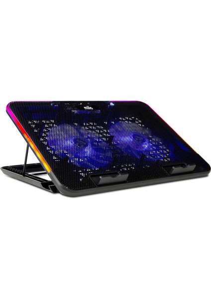 Classone Mila Serisi M2 R-TYPE 13-17 inch RGB Işıklı, 2 Büyük Fan, Telefon Standı,2 USB Notebook Soğutucu Stand