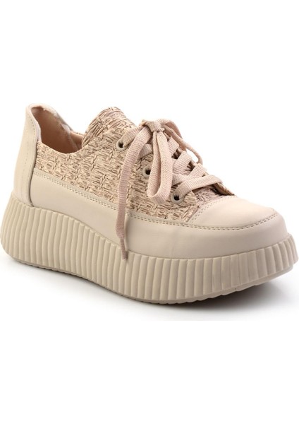 Bej Baskı Detaylı Kadın Sneaker K01179001010 fiyatları