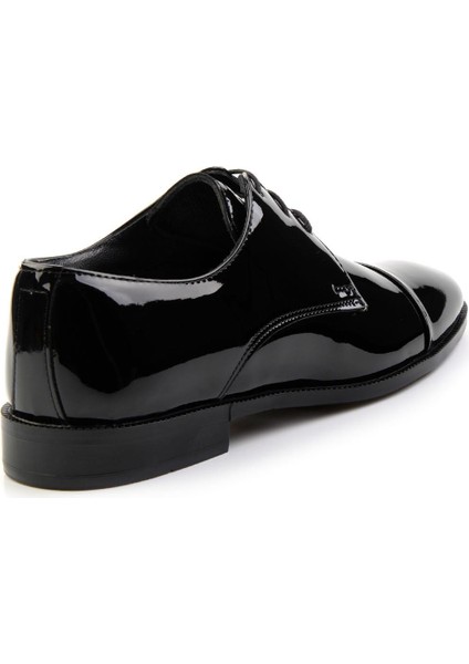 Siyah Rugan Deri Erkek Klasik Ayakkabı E01401702808 fırsatları
