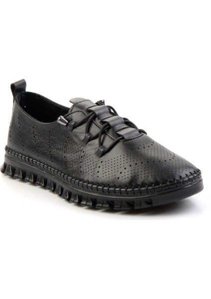 Siyah Deri Kadın Casual Ayakkabı K01143012503 fiyatları