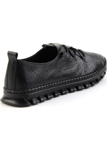Siyah Deri Kadın Casual Ayakkabı K01143012503 modelleri