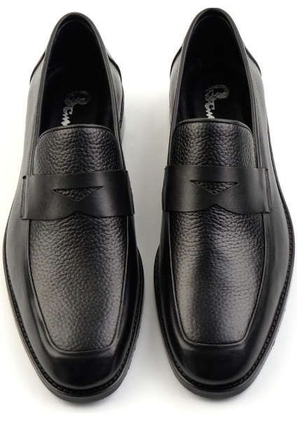 Siyah Antik Deri Erkek Klasik Ayakkabı E01755135541 modelleri