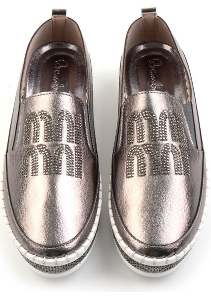 Parlak Platin Kadın Casual Ayakkabı K01309216009
