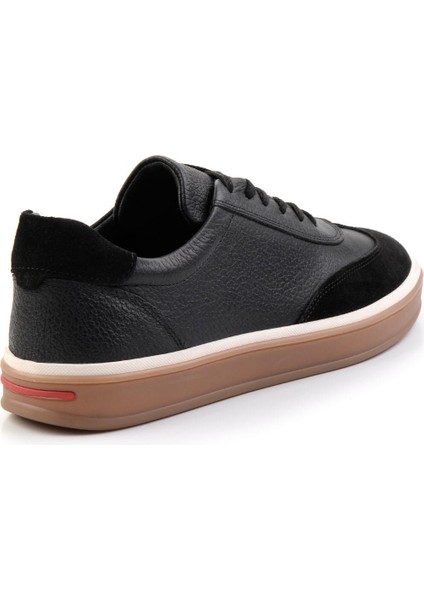 Siyah Deri Erkek Sneaker E01728358003 fırsatları
