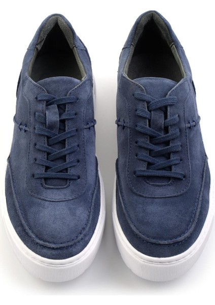 Mavi Süet Deri Erkek Casual Ayakkabı E01034325002 modelleri