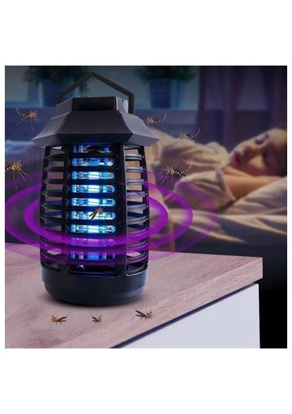 Tutma ve Asma Saplı Ledli Sinek Makinası 2W Sinek Öldürücü Uv Mor Işıklı Aparat modelleri