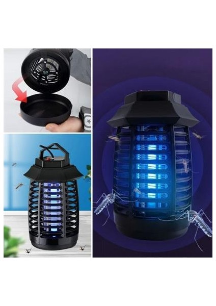 Tutma ve Asma Saplı Ledli Sinek Makinası 2W Sinek Öldürücü Uv Mor Işıklı Aparat indirimleri